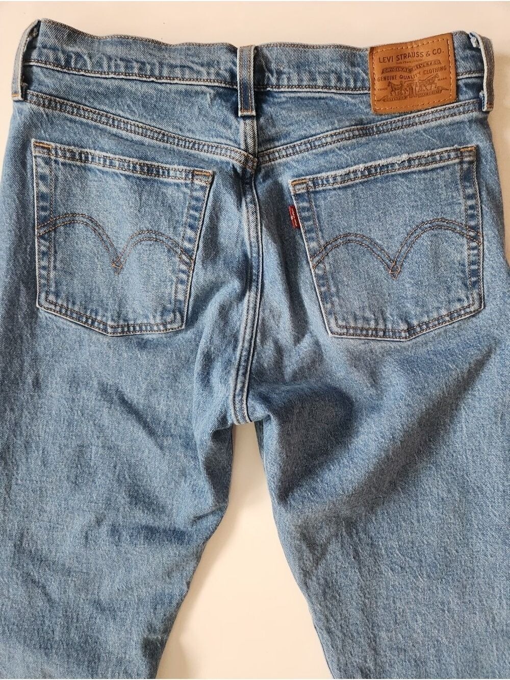 Levi's Jeans Wedgie Icon Fit Ankle Jeans - High Rise - Size 28 Premium Cotton - Picture 10 of 16